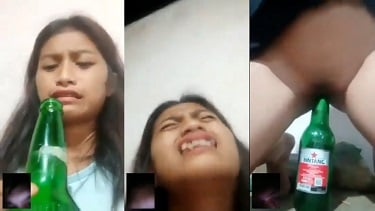 Free Nepali Porn Videos Nepali teen girl masturbate with beer bottle on video call with lover